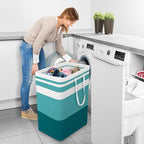 StorageRight Large Collapsible Laundry Basket Hamper with Easy Carry Handles，Freestanding Clothes Hampers for Laundry, Bedroo