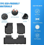 Nilight TPE Floor Mats for Chevy Equinox GMC Terrain 2018 2019 2020 2021 2022 2023 2024,All Weather Custom Fit Heavy Duty Floor Liners