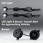 Riloer BSD Radar Monitoring Detection Kit Car Blind Spot Monitoring System Ultrasonic Blind Spot Detection System Sensor