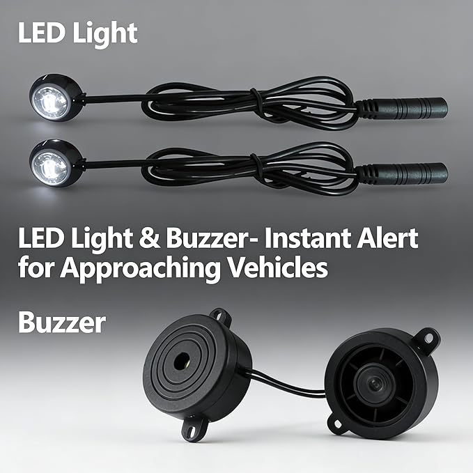 Riloer BSD Radar Monitoring Detection Kit Car Blind Spot Monitoring System Ultrasonic Blind Spot Detection System Sensor