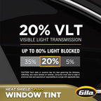 Gila 50165998 Heat Shield Plus Black Window Tint, 1 roll