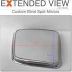 Custom Blind Spot Mirrors- Compatible with 2020-Present Jeep Gladiator | blind spot mirrors compatible with Jeep Gladiator JT| NXTGEN Extended View Blind Spot Mirrors - 2 Piece Set (Left & Right)