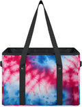 Reusable Grocery Bags Heavy Duty Shopping Bags Foldable Large Tote Bags with Long Handles & Hard Bottom