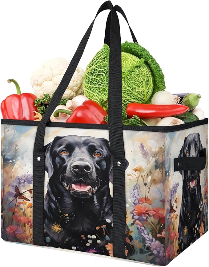 Reusable Grocery Bag Foldable Shopping Tote Bag with Handles Reusable Shopping Bags Large Kitchen Grocery Bags