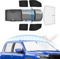 Sunsdrew Car Sun Shade for Nissan Frontier 2022-2025 Full Privacy Side Rear Window Shade Cover Kit Foldable Sun Visor Protector Blocks UV&Heat Frontier Interior Accessories(5PCS)