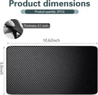 2 PCS Car Dashboard Anti-slip Mats, PU Strong Adhesive Pad for Phones Keys Sunglasses, Washable Scratch-resistant Sticky Mat,