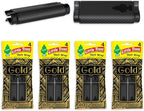 LITTLE TREES Car Air Freshener | Vent Wrap Provides Long Lasting Scent, Invisibly Fresh | 16 Air Fresheners | Gold