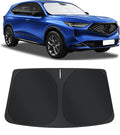 TINGLU Sun Shade for Acura MDX 2014-2020 Accessories Windshield Sun Shade Window Shade UV Rays Protection Sun Visor Cover with Steering Wheel Sunshade Storage Bag