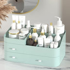 MIUOPUR Makeup Organizer for Vanity, Large Capacity Desk Organizer with Drawers for Cosmetics, Lipsticks, Jewelry, Nail Care,