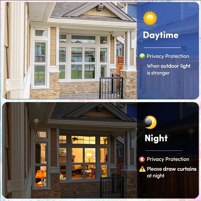 Coavas One Way Privacy Window Film, Sun Blocking Reflective Window Film See Out Not in, Heat Control Window Tint for Home, Anti UV Static Cling for Windows Office Door (Silver, 35.4 x 78.7 inches)