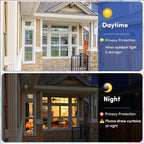 Coavas One Way Privacy Window Film, Sun Blocking Reflective Window Film See Out Not in, Heat Control Window Tint for Home, Anti UV Static Cling for Windows Office Door (Silver, 35.4 x 78.7 inches)