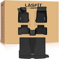 LASFIT Floor Mats & Cargo Mat for Mercedes Benz GLC 2016-2022 GLC300 / GLC350e / GLC43 AMG / GLC63 AMG (Not Fit Coupe), All Weather TPE Floor Liners Fit for GLC Car Mats, 1st & 2nd Row & Trunk Mat