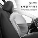 FLORICH Car Seat Cover Front Seats Breathable Mesh Leather Front Seat Covers 2 Pack Auto Seat Cover Airbag Compatible Driver 