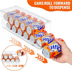 2 Pack Standard Can Organizer & 2 Pack Tall Can Organizer for Refrigerator