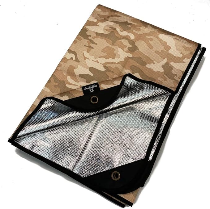 Arcturus All-Weather Outdoor Survival Blanket, Thermal Emergency Blanket, Reflective Heat Tarp with Grommets, Lightweight for