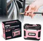 ‎DNA MOTORING TOOLS-00212 Pink 12V DC Digital Tire Inflator Portable Air Compressor with Pressure Gauge for Cars, Bicycles, Motorcycles,Balls