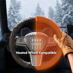 MEWANT DIY Stitching Steering Wheel Cover Wrap for Tesla Model 3 Highland 2023-2025/Model Y 2025 Highland for Tesla Model 3/Model Y Accessories(3D Style)