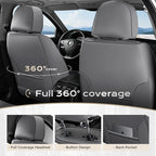 Coverado Car Seat Covers Front, Seat Covers for Cars, Waterproof 2-Pack Car Seat Cushions, Leather Carseat Seat Protectors, U