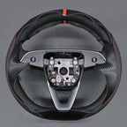 MEWANT DIY Stitching Steering Wheel Cover Wrap for Tesla Model 3 Highland 2023-2025/Model Y 2025 Highland for Tesla Model 3/Model Y Accessories(3D Style)