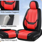 Coverado Car Seat Covers Full Set, Seat Covers for Cars, Car Seat Protector Waterproof, Nappa Car Seat Cushion, Car Seat Cove