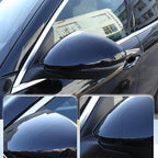 LLKUANG Car Rearview Mirror Cap Decoration Cover Compatible with Alfa Romeo Stelvio 2017-2024 Exterior Rearview Mirror Cover Cap(glossy black)