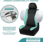 Skechers Car Seat Covers,Leather Seat Covers with GOGA Mat Technology,Waterproof Car Seat Covers Full Sets,Airbag Compatible,