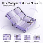 Veken 9/11 Set Compression Packing Cubes for Travel Essentials,Compressible Expandable Large Luggage Suitcase Organizer Bags 