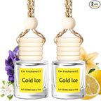 Hanging Car Air Freshener, Long Lasting Scent, Cute Air Fresheners for Women, 2 Pack Non-Toxic Essential Oil Diffuser, Made i