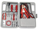 Emergency Roadside Automobile Assistance Kit- 30 Piece Set for Car, Truck, SUV, RV-Carrying Case, Jumper Cables, Tools, Glove