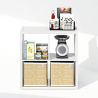 Furinno Cubic Closet Organizers and Storage, 4-Cube Closet Organizer, Open Shelf Closet Storage, Extra Thick Frame for Wardro