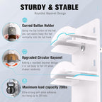 Hat Organizer for Baseball Caps 4Pack, Hat Rack for Wall with Strong Adhesive Hold up to 40 Hats, Hat Hanger Holder Display f