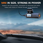 Dash Cam, 2.5K Dash Cam Front, VEEMENT Dash Camera for Cars, 1440P Car Dash Camera with APP, WiFi Dash Cams with WDR Night Vi