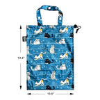 Cute Hanging Car Trash Garbage Bag 100% Leakproof Waterproof Multipurpose for Car Back Front Seat Console with Hanging Strap (Cats Play)