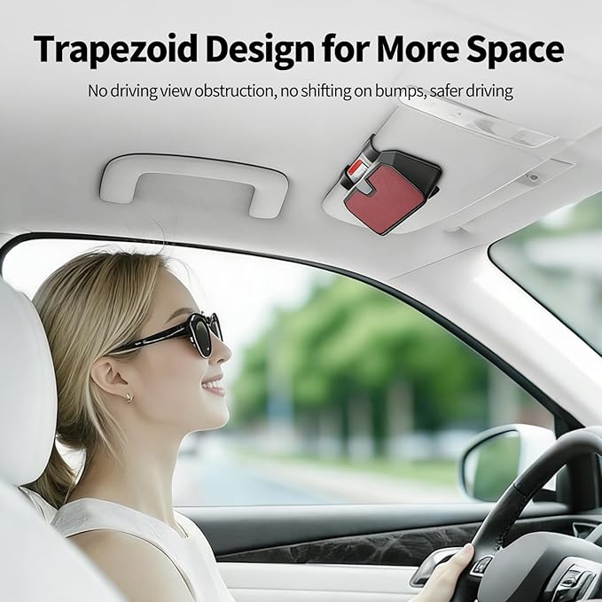 Sunglasses Holder for Car Visor Leather Eyeglasses Organizer Case for BMW X3 X5 X7 X1 3 4 2 5 Series Accessories
