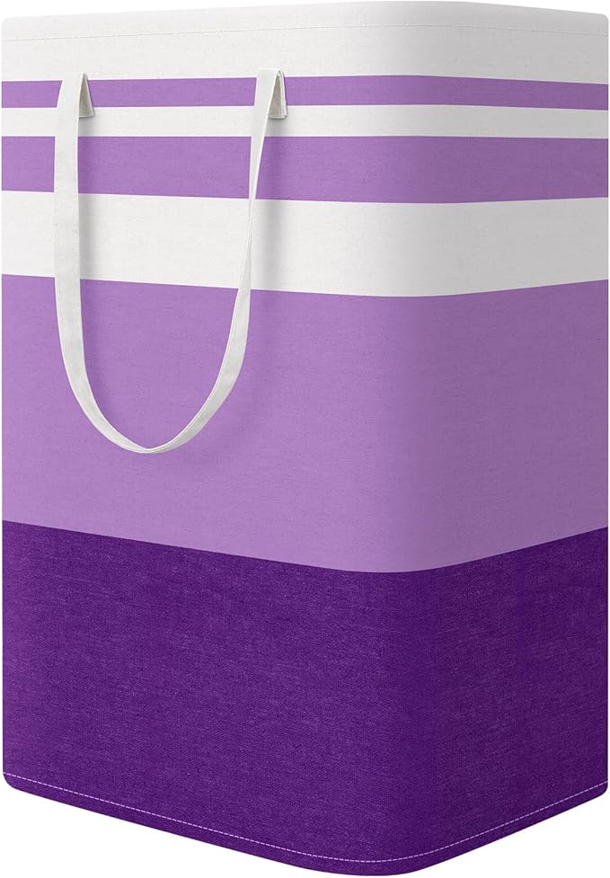StorageRight Large Collapsible Laundry Basket Hamper with Easy Carry Handles，Freestanding Clothes Hampers for Laundry, Bedroo