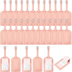 Dunzy 30 Pieces Leather Luggage Tag Women Identifiers Travel Suitcase Tags for Luggage Travel Backpack Bag Wedding Favors Wom