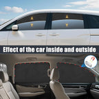 ZATOOTO Car Window Shades for Honda Odyssey 2020-2024, 4 Pcs Magnetic Car Window Covers - 100% Block Light Privacy Curtains, Side Window Sun Shade for Baby Breastfeeding, Sleeping, Camping