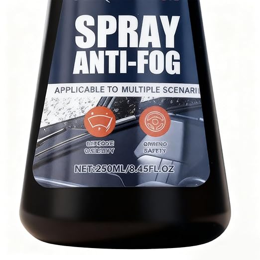 Car Windshield Anti-Fog Spray - Windshield Cleaner, Car Rear View Mirror Defogger, 250ml Rain Fog, Car Windshield Fog, Car Wi