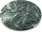 Koville 16'' Green Marble Lazy Susan Marble Turntable for Kitchen Dinning, Lazy Susans Organizer for Cabinet, Serving Rotatio