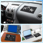AceOrbit 4 Pcs Extra Large Car Non-Slip Sticky Dashboard Pad 11"x7" Universal PU Sticky Dash Mat for Phones Sunglasses Keys A