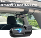 Cold-Resistant Rear Dash Cam Mount for Tundra Double Cab/Trucks, Universal Fit for Wolfbox A229, No-Drill Installation, Extreme Temp ABS