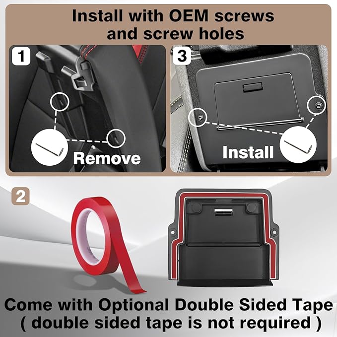 Muslogy Tailgate Storage Divider & Console Magnet Hidden Storage Box Set Center Console Organizer Compatible with Chevy Colorado/GMC Canyon 2023-2025 2026(Tailgate Divider+Upgraded Hidden Organizer)