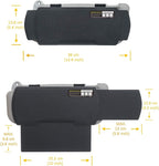 Car Visor Extender TFY Anti-Glare Sun Visor Extender Windshield and Side Window Sunshade and UV Rays Blocker (1 Piece) (Black)