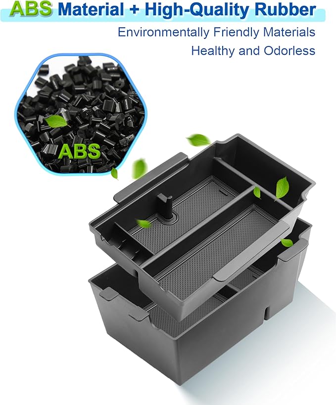 2 Layer-2024 2025 2026 Crosstrek Center Console Organizer for Subaru Crosstrek (Base/Premium/Sport/Limited/Wildernes),Durable ABS 2025 Crosstrek&Impreza Tray 2026 Crosstrek Hybrid Accessories