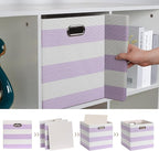Posprica Storage Bins Storage Cubes,13×13 Collapsible Storage Boxes Containers Organizer Baskets for Nursery,Office,Closet,Sh