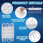 12V 300 LEDs Interior Van Light, White LED Ceiling Lighting Kits for Van RV Truck Boats Bus Cargo Trailers Lorries Transit Auto Vehicle, 100 Modules
