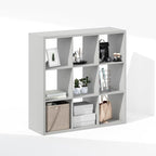 Furinno Cubic Closet Organizers and Storage, 9-Cube Closet Organizer, Open Shelf Closet Storage, Extra Thick Frame for Wardro