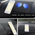 Car Dashboard Anti-Slip Mat, DaKuan 4 Packs 10.5" x 5.7" and 8" x 5.1" Sticky Non-Slip Dashboard Gel Latex Pad for Cell Phone