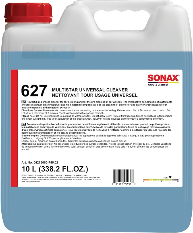 SONAX Multi Star All Purpose Cleaner | Powerful Concentrate for Interior & Exterior Cleaning | Safe on Carpet, Upholstery & W