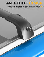 Tuyoung Roof Rack Cross Bars Compatible with 2021 2022 2023 2024 2025 2026 Chevy Tahoe & Suburban, GMC Yukon XL, Cadillac Escalade ESV, Chevrolet Lockable 330lb Aluminum Black Crossbar Carrier Luggage